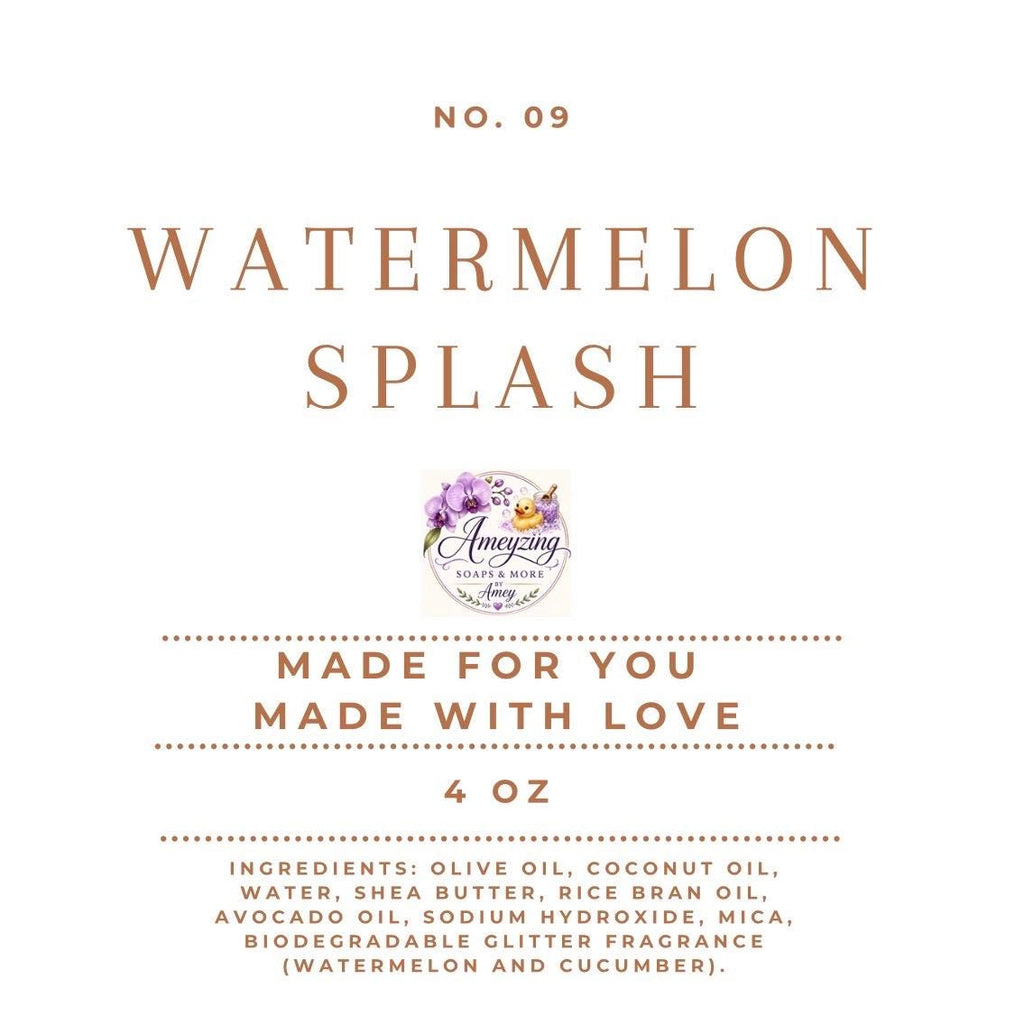 Watermelon Splash Handmade Soap
