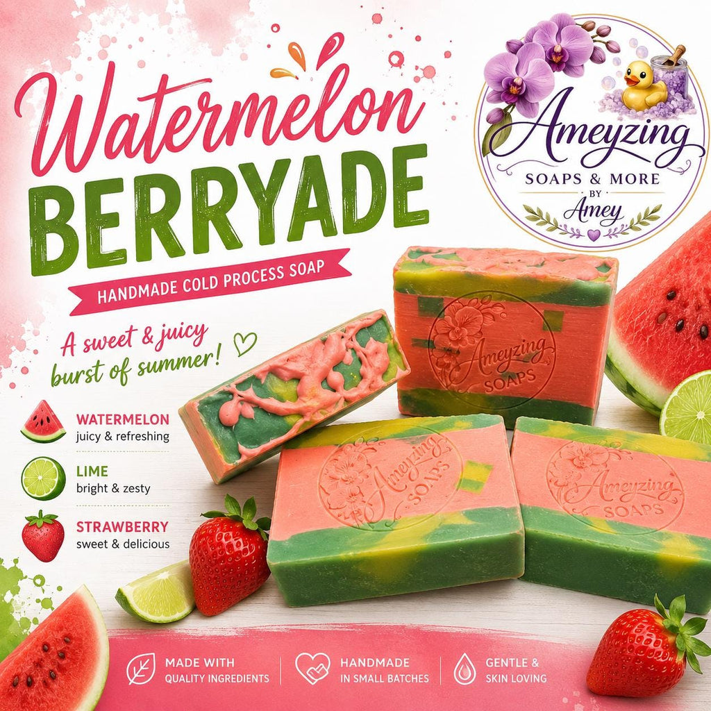 Watermelon Berryade Handmade Cold Process Soap