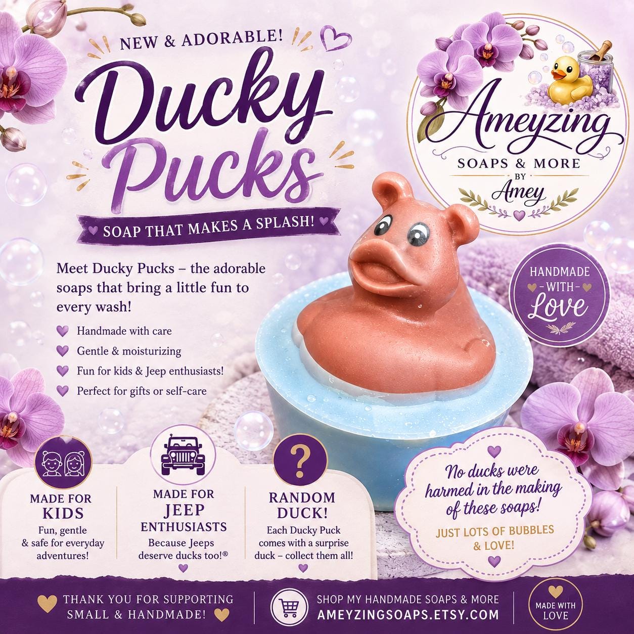 Ducky Pucks – Surprise Duck Handmade Soap