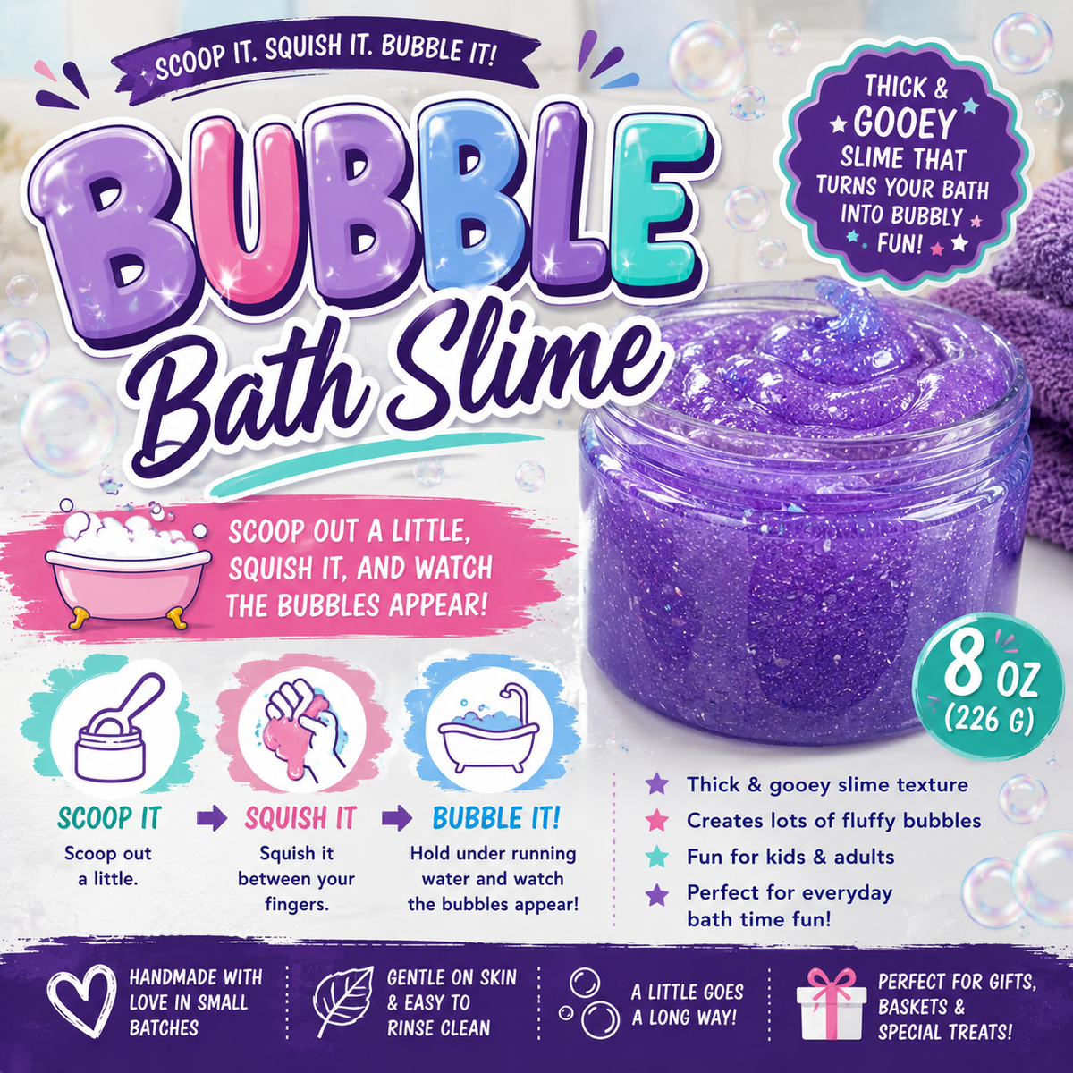 Bubble Bath Slime