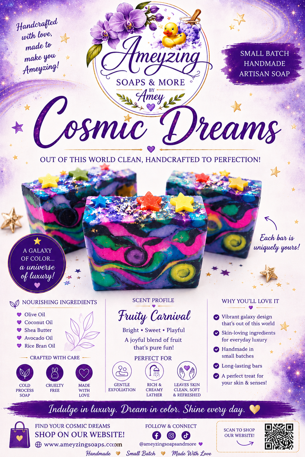 Cosmic Dreams Handcrafted Soap
