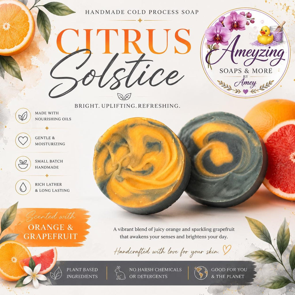 Citrus Solstice Handmade Cold Process Soap