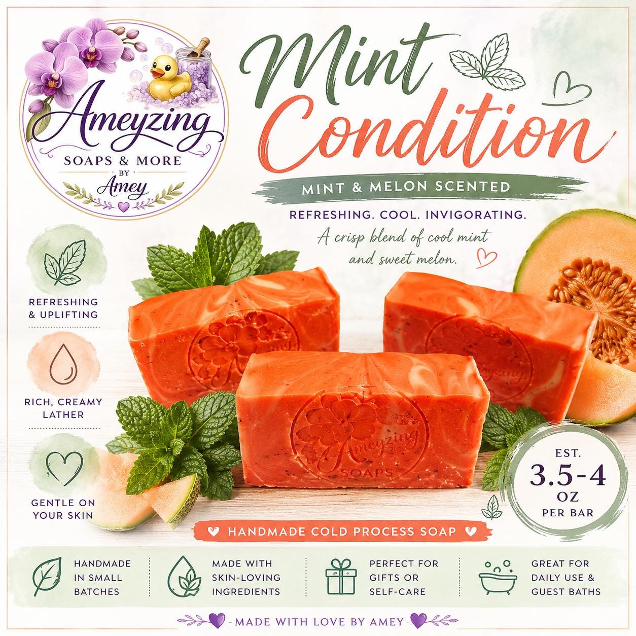 Mint Condition | Handmade Cold Process Soap