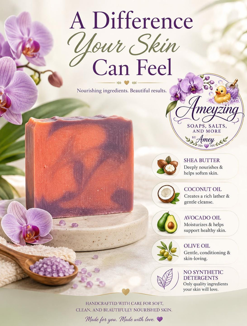 Orchid Bliss Handcrafted Soap